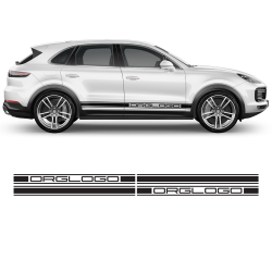 Racing Decals Set in One Color for Porsche Cayenne / Macan