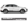 Racing Decals Set in One Color for Porsche Cayenne / Macan