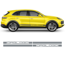 Racing Decals Set in One Color for Porsche Cayenne / Macan