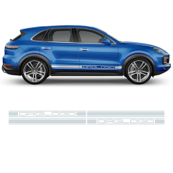 Racing Decals Set in One Color for Porsche Cayenne / Macan