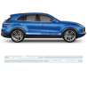 Racing Decals Set in One Color for Porsche Cayenne / Macan