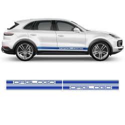 Racing Decals Set in One Color for Porsche Cayenne / Macan