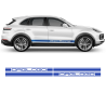 Racing Decals Set in One Color for Porsche Cayenne / Macan