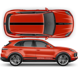 Racing Decals Set in Two Colors for Porsche Cayenne / Macan