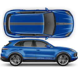 Racing Decals Set in Two Colors for Porsche Cayenne / Macan