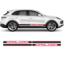 Racing Decals Set in Two Colors for Porsche Cayenne / Macan