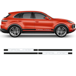 Racing Decals Set in Two Colors for Porsche Cayenne / Macan