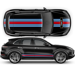 Martini Style Racing Stripes for Cayenne / Macan