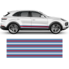 Martini Style Racing Stripes for Cayenne / Macan