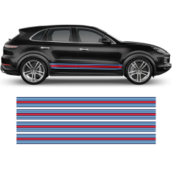 Martini Style Racing Stripes for Cayenne / Macan