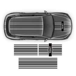 Martini Style Racing Stripes for Cayenne / Macan