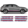 Martini Style Scratched Racing Stripes for Cayenne / Macan