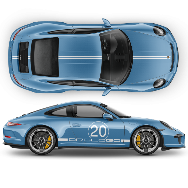 Heritage China Edition Graphic Decals Set for Carrera / Carrera Turbo / Targa