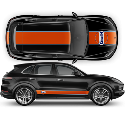 Gulf Racing Stripes for Cayenne / Macan