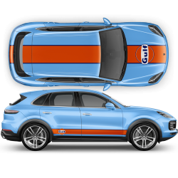 Gulf Racing Stripes for Cayenne / Macan