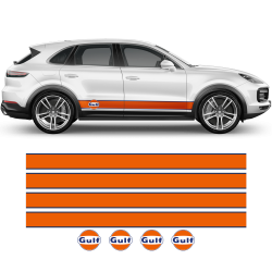 Gulf Racing Stripes for Cayenne / Macan