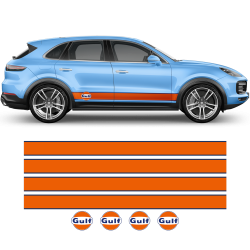 Gulf Racing Stripes for Cayenne / Macan