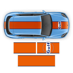 Gulf Racing Stripes for Cayenne / Macan