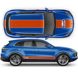 Gulf Racing Stripes for Cayenne / Macan