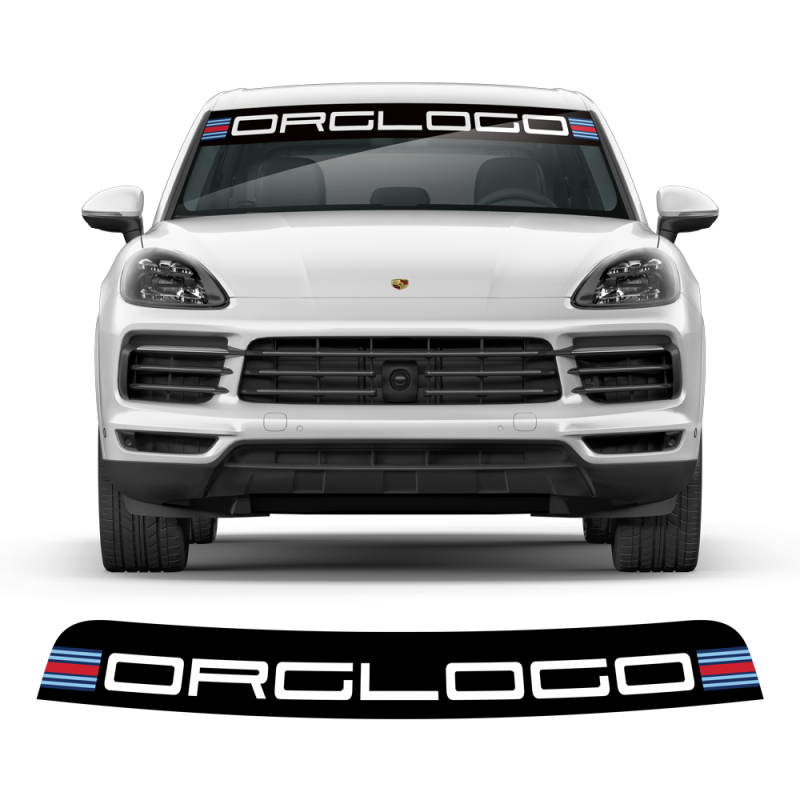 Windshield Martini Style Logo decals for Cayenne / Macan