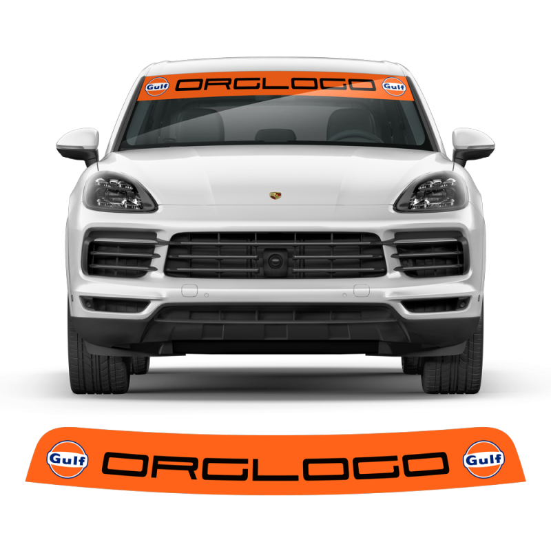 Windshield Gulf Style decals for Cayenne / Macan