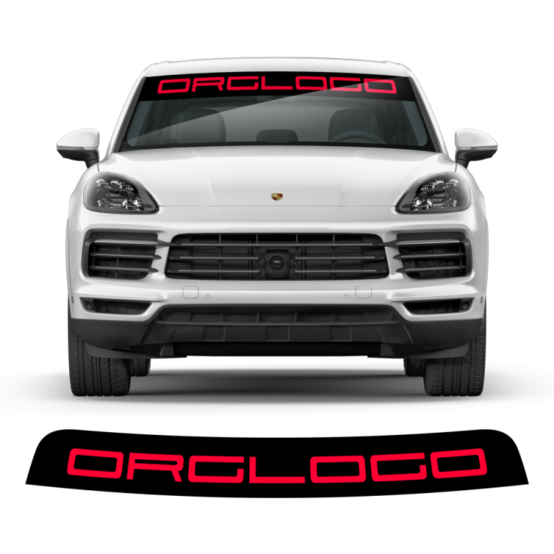 Windshield background decals for Cayenne / Macan