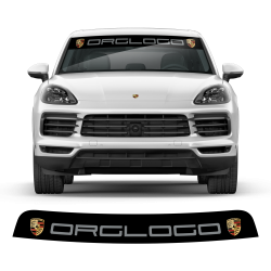 Windshield background logo decals for Cayenne / Macan