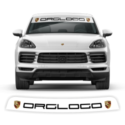 Windshield background logo decals for Cayenne / Macan