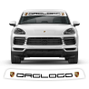 Windshield background logo decals for Cayenne / Macan