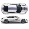 19' Martini Style Racing stripes for Porsche Taycan