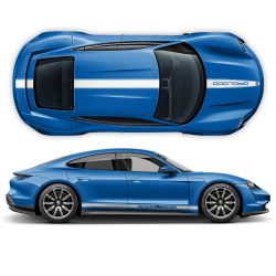 Racing stripes set for Porsche Taycan