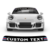 Windshield Martini Racing decals for Carrera / Cayman / Boxster / Spyder