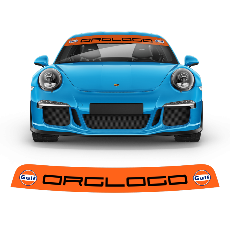 Windshield Gulf Style decals for Carrera / Cayman / Boxster / Spyder