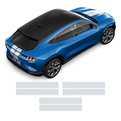 Racing Stripes Set for Ford Mustang 2020 - 2021