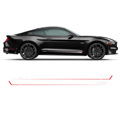 Roush RS1 / RS2 / RS3 faded rocker stripes for Ford Mustang 2015 - 2019