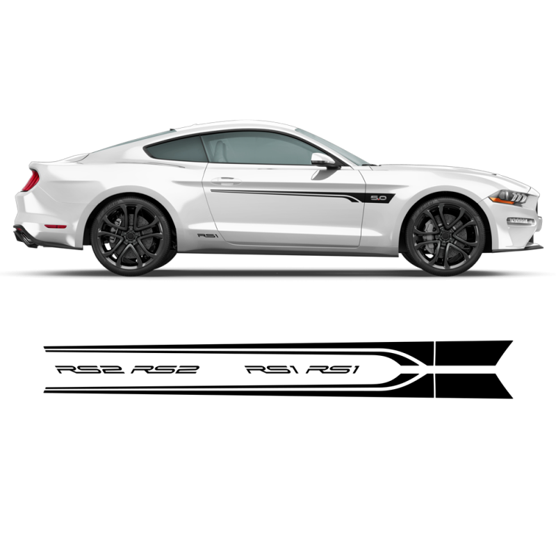 ROUSH Stage1 Stage2 Door Decals Set for Ford Mustang 2015 - 2020