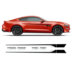 ROUSH Stage1 Stage2 Two Colors Door Stripes for Ford Mustang 2015 - 2020