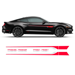 ROUSH Stage1 Stage2 Two Colors Door Stripes for Ford Mustang 2015 - 2020