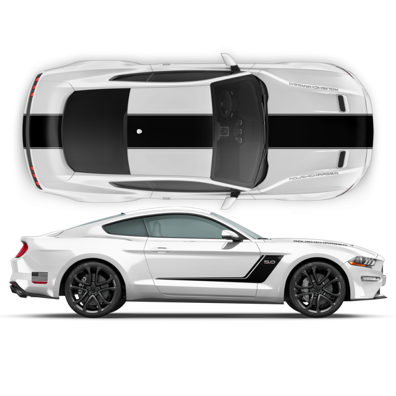 Roush Stage3 Racing Stripes Set for Ford Mustang 2015 - 2021