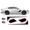 Roush Stage3 Two Colors Racing Stripes Set for Ford Mustang 2015 - 2019