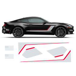 Roush Stage3 Two Colors Racing Stripes Set for Ford Mustang 2015 - 2019