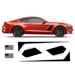 Roush Stage3 Two Colors Racing Stripes Set for Ford Mustang 2015 - 2019