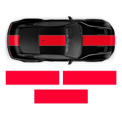 Roush Stage3 Two Colors Racing Stripes Set for Ford Mustang 2015 - 2019