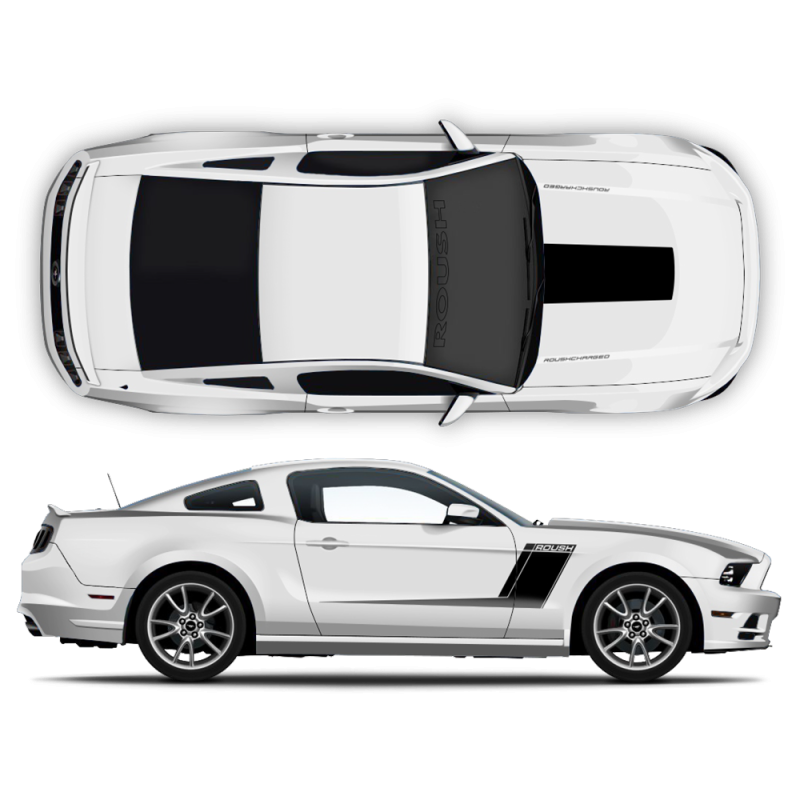 ROUSH Racing Stripes Set for Ford Mustang 2005 - 2014