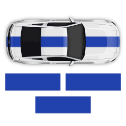 Contoured Racing Stripes over the top for Mustang 2005 - 2014