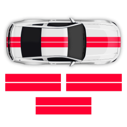 Double Racing Stripes over the top for Mustang 2005 - 2014