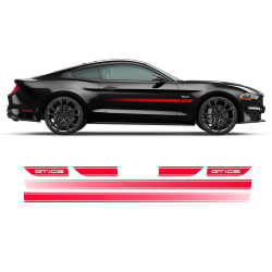 California Special GT/CS Faded Rocker Stripes for Ford Mustang 2018 - 2021