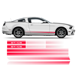 California Special GT/CS FADED Rocker Stripes for Ford Mustang 2013 2014