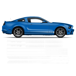 California Special GT/CS FADED Rocker Stripes for Ford Mustang 2013 2014