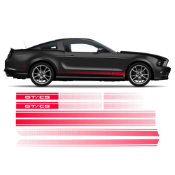 California Special GT/CS FADED Rocker Stripes for Ford Mustang 2013 2014